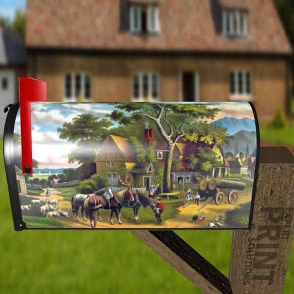 Sunday Morning at the Farmhouse Decorative Curbside Farm Mailbox Cover