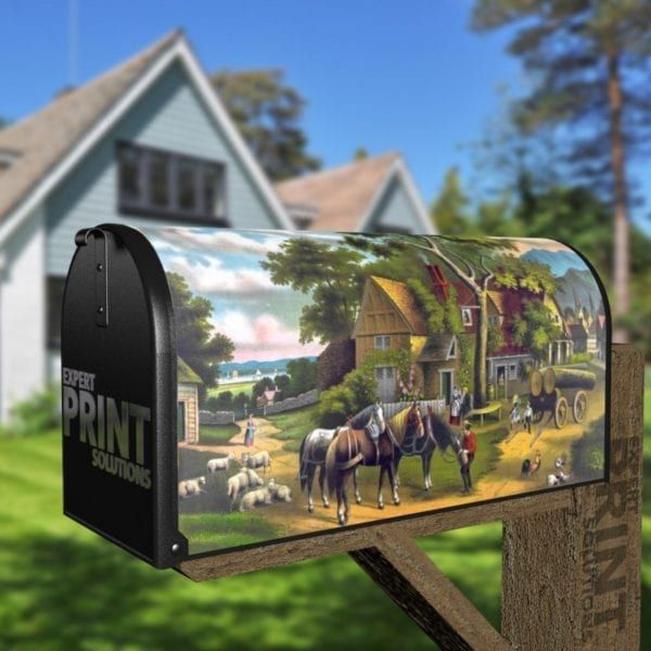 Sunday Morning at the Farmhouse Decorative Curbside Farm Mailbox Cover