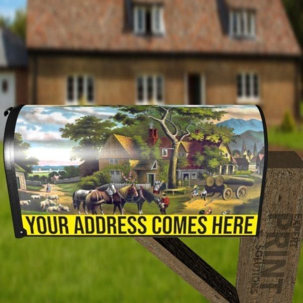 Sunday Morning at the Farmhouse Decorative Curbside Farm Mailbox Cover