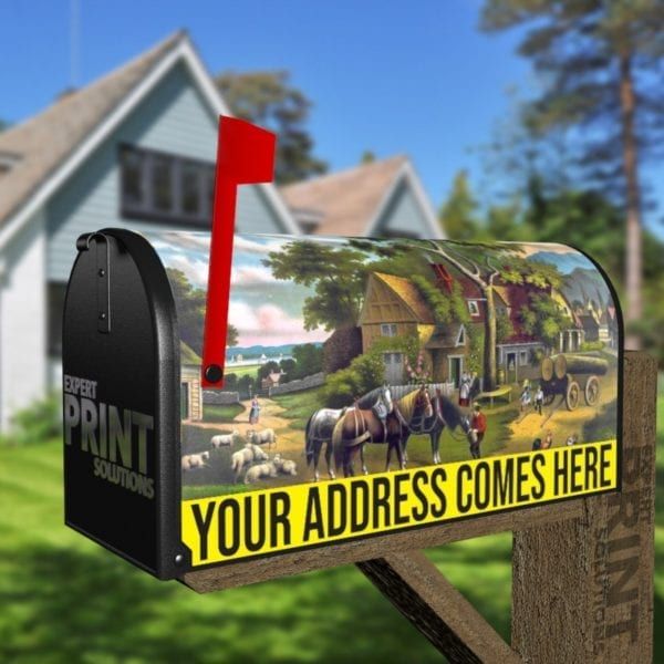 Sunday Morning at the Farmhouse Decorative Curbside Farm Mailbox Cover