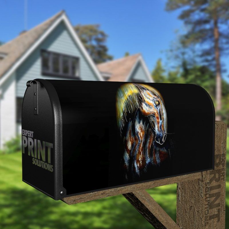 Painted Native Horse Decorative Curbside Farm Mailbox Cover