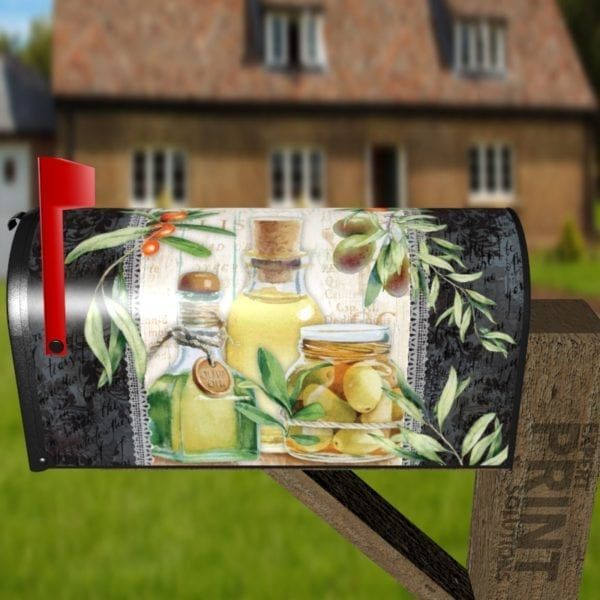 Beautiful Kitchen Design with Olives #3 Decorative Curbside Farm Mailbox Cover