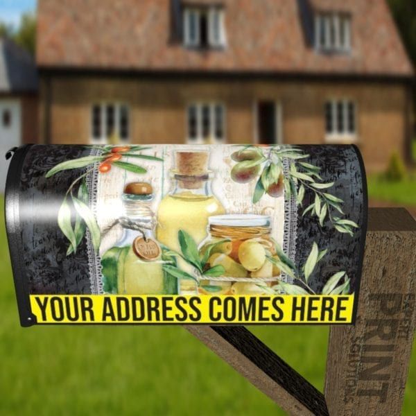 Beautiful Kitchen Design with Olives #3 Decorative Curbside Farm Mailbox Cover