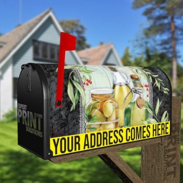 Beautiful Kitchen Design with Olives #4 Decorative Curbside Farm Mailbox Cover