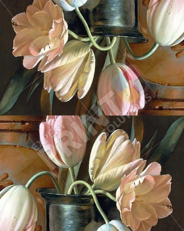 Tulis in a Vase Decorative Curbside Farm Mailbox Cover