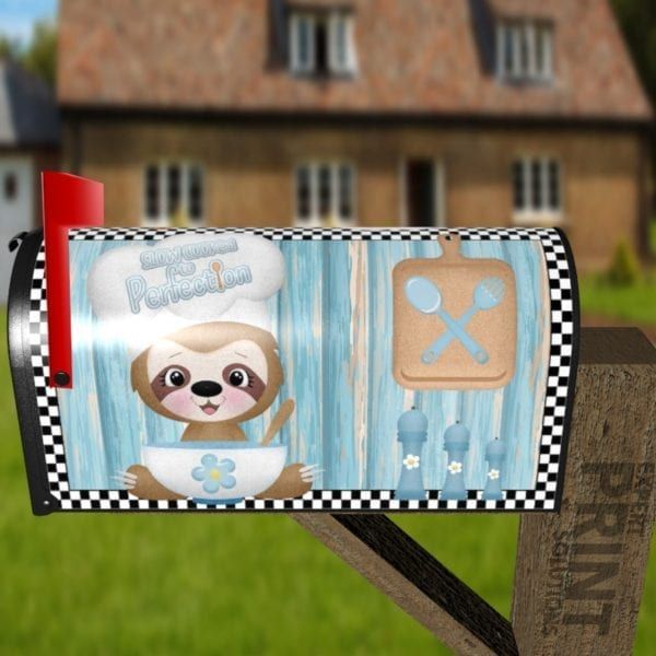 Little Sloth Chef #1 Decorative Curbside Farm Mailbox Cover