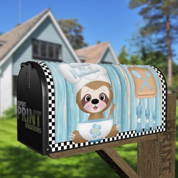 Little Sloth Chef #1 Decorative Curbside Farm Mailbox Cover