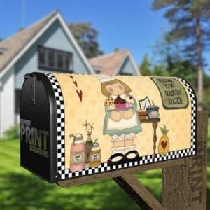 Primitive Country Kitchen #1 Decorative Curbside Farm Mailbox Cover
