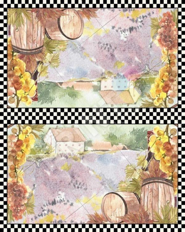 Vintage Tuscan Winery Design #3 Decorative Curbside Farm Mailbox Cover