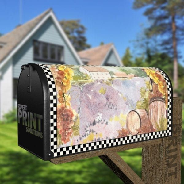 Vintage Tuscan Winery Design #3 Decorative Curbside Farm Mailbox Cover