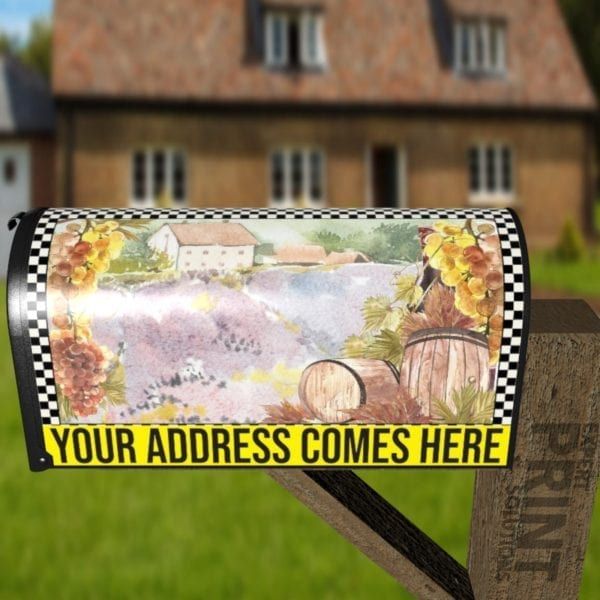 Vintage Tuscan Winery Design #3 Decorative Curbside Farm Mailbox Cover