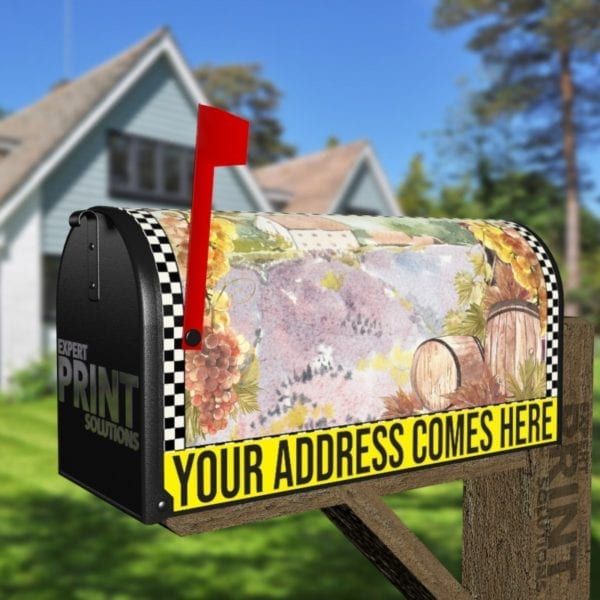 Vintage Tuscan Winery Design #3 Decorative Curbside Farm Mailbox Cover