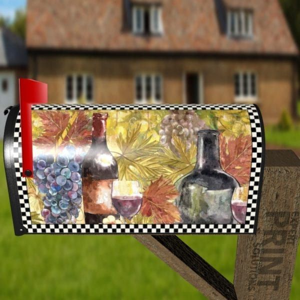 Vintage Tuscan Winery Design #4 Decorative Curbside Farm Mailbox Cover
