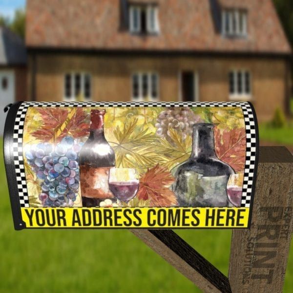 Vintage Tuscan Winery Design #4 Decorative Curbside Farm Mailbox Cover