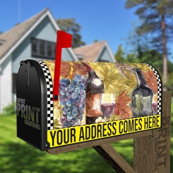 Vintage Tuscan Winery Design #4 Decorative Curbside Farm Mailbox Cover