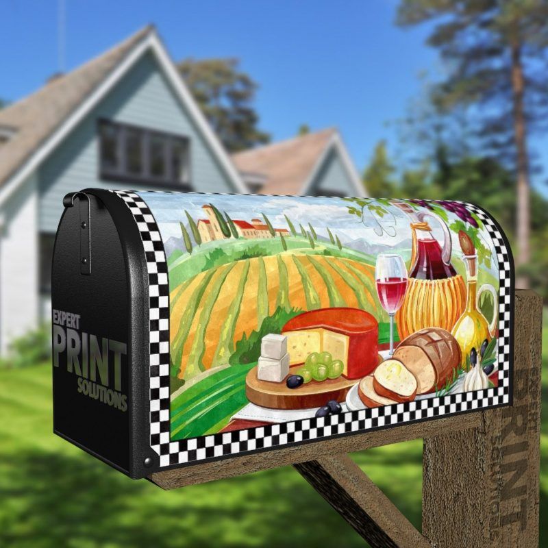 Picnic in Tuscany Decorative Curbside Farm Mailbox Cover