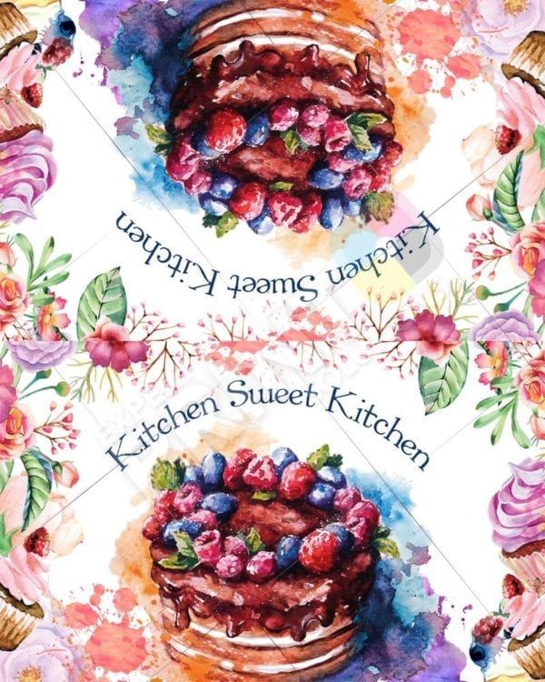 Cake, Cupcakes and Flowers Decorative Curbside Farm Mailbox Cover