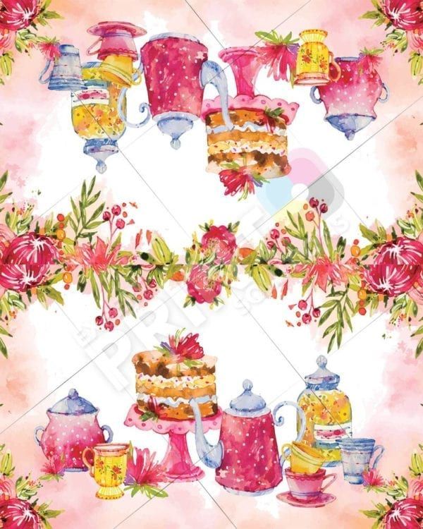 Afternoon Tea Design #1 Decorative Curbside Farm Mailbox Cover