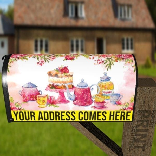 Afternoon Tea Design #1 Decorative Curbside Farm Mailbox Cover