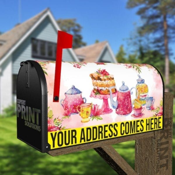 Afternoon Tea Design #1 Decorative Curbside Farm Mailbox Cover
