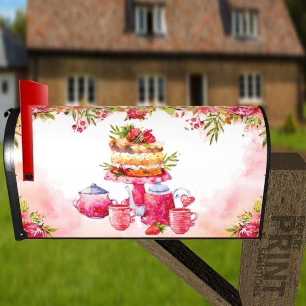 Afternoon Tea Design #2 Decorative Curbside Farm Mailbox Cover