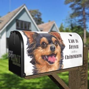 Life is Better with a Chihuahua Decorative Curbside Farm Mailbox Cover