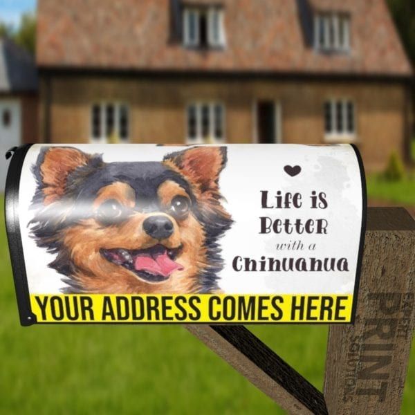 Life is Better with a Chihuahua Decorative Curbside Farm Mailbox Cover