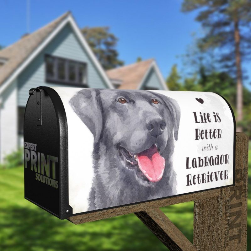 Life is Better with a Labrador Decorative Curbside Farm Mailbox Cover