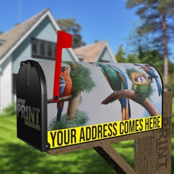 Colorful Summer Birds Decorative Curbside Farm Mailbox Cover