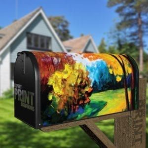 Colors of Autumn Forest Decorative Curbside Farm Mailbox Cover