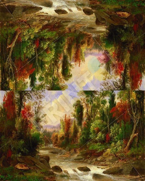 Beautiful Autumn River Decorative Curbside Farm Mailbox Cover
