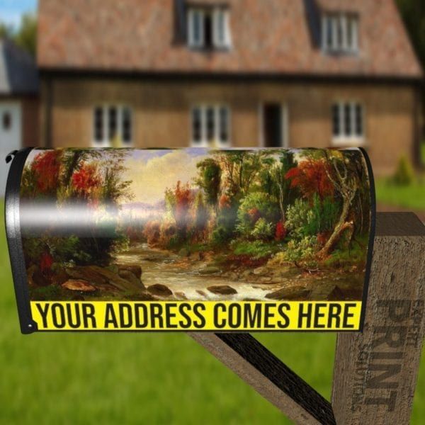 Beautiful Autumn River Decorative Curbside Farm Mailbox Cover
