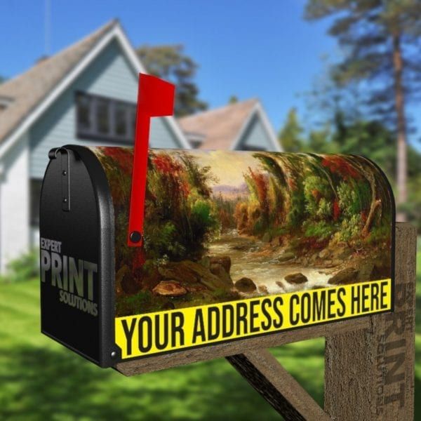 Beautiful Autumn River Decorative Curbside Farm Mailbox Cover