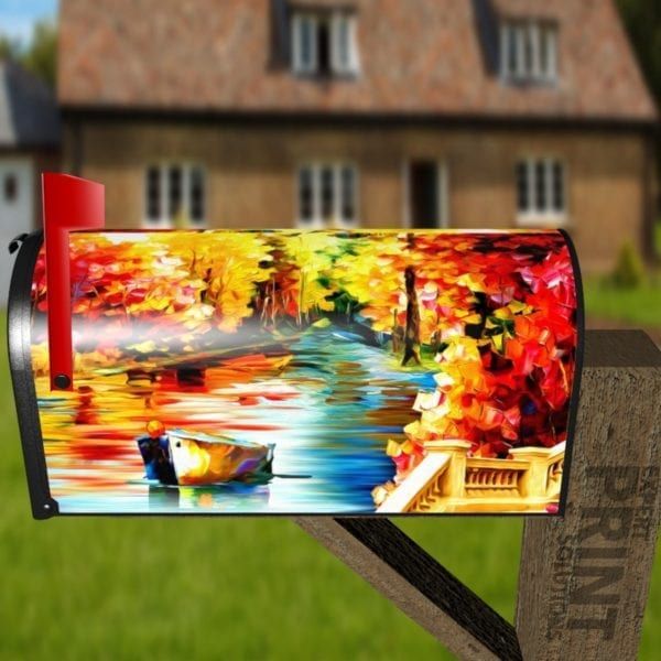 Rainbow River Decorative Curbside Farm Mailbox Cover
