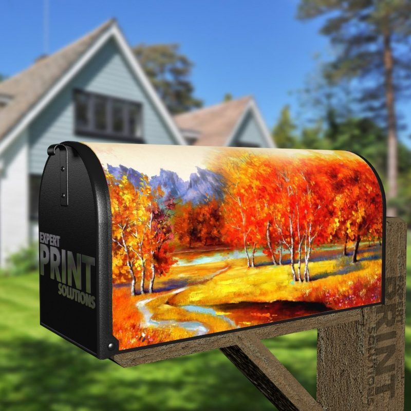 Autumn Countryside Decorative Curbside Farm Mailbox Cover