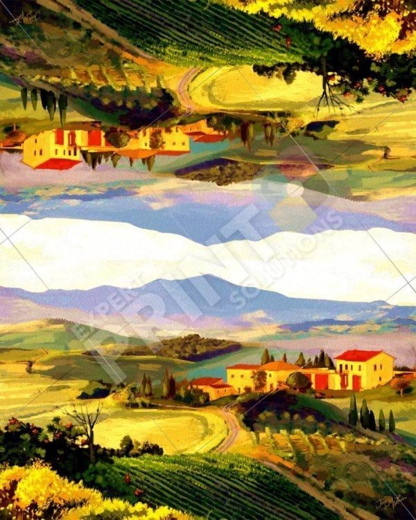 Beautiful Tuscan Summer Sunset Decorative Curbside Farm Mailbox Cover