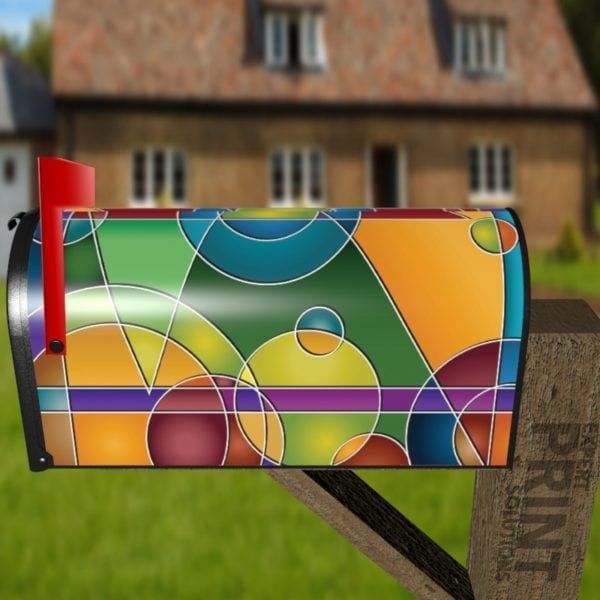 Colorful Abstract Design #5 Decorative Curbside Farm Mailbox Cover