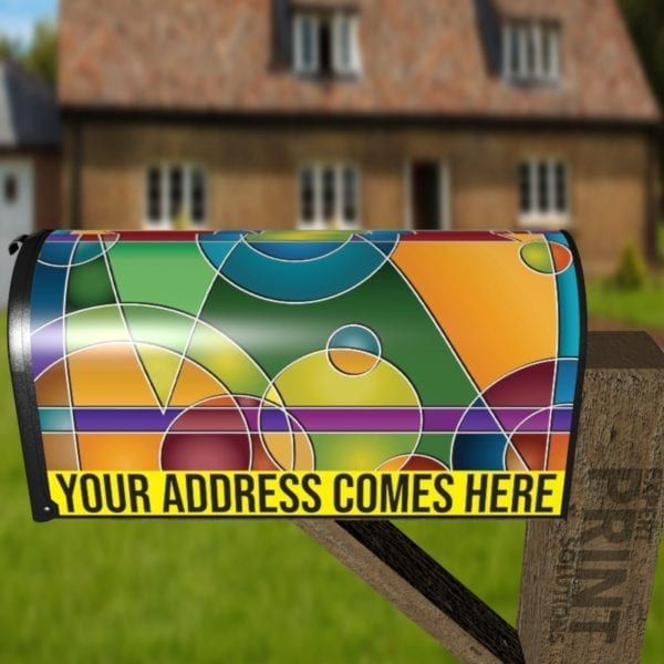 Colorful Abstract Design #5 Decorative Curbside Farm Mailbox Cover