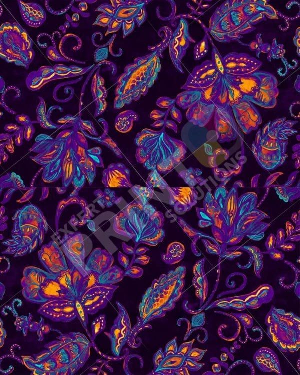 Bohemian Folk Art Paisley and Tulips Pattern #1 Decorative Curbside Farm Mailbox Cover