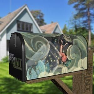 Fairy is Collecting Stardust Decorative Curbside Farm Mailbox Cover