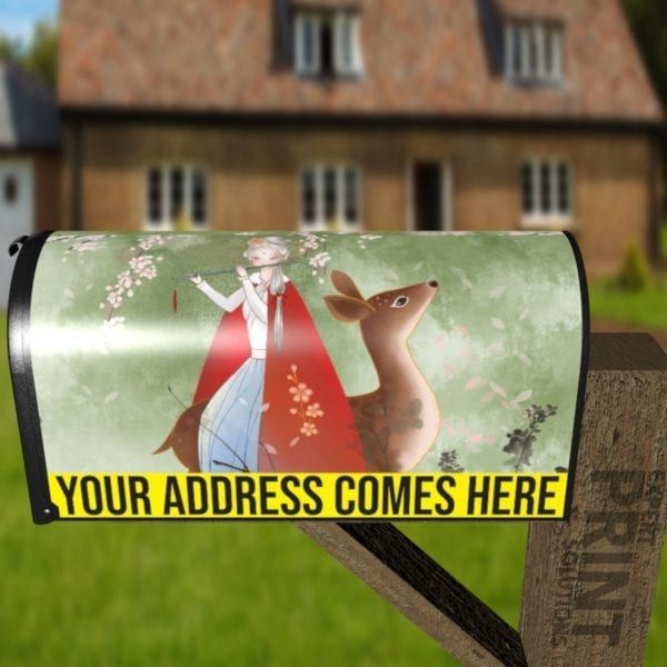 A Fairy and a Deer Decorative Curbside Farm Mailbox Cover