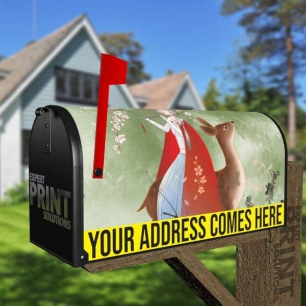 A Fairy and a Deer Decorative Curbside Farm Mailbox Cover