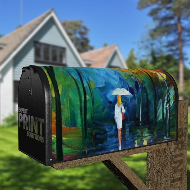 Rainy Evening Decorative Curbside Farm Mailbox Cover