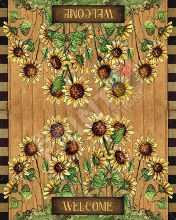 Sunflower Welcome Decorative Curbside Farm Mailbox Cover