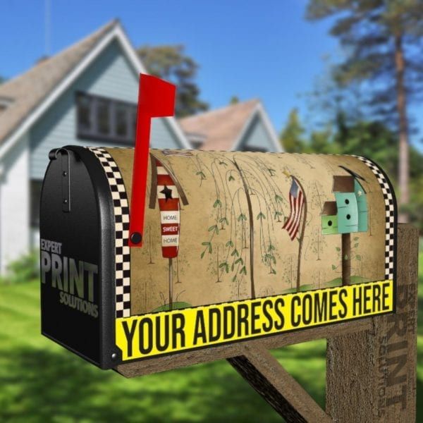 Prim American Nest #2 Decorative Curbside Farm Mailbox Cover