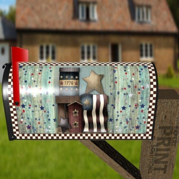 Prim Country USA American Design #5 Decorative Curbside Farm Mailbox Cover