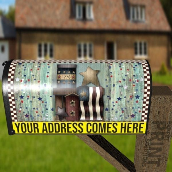 Prim Country USA American Design #5 Decorative Curbside Farm Mailbox Cover