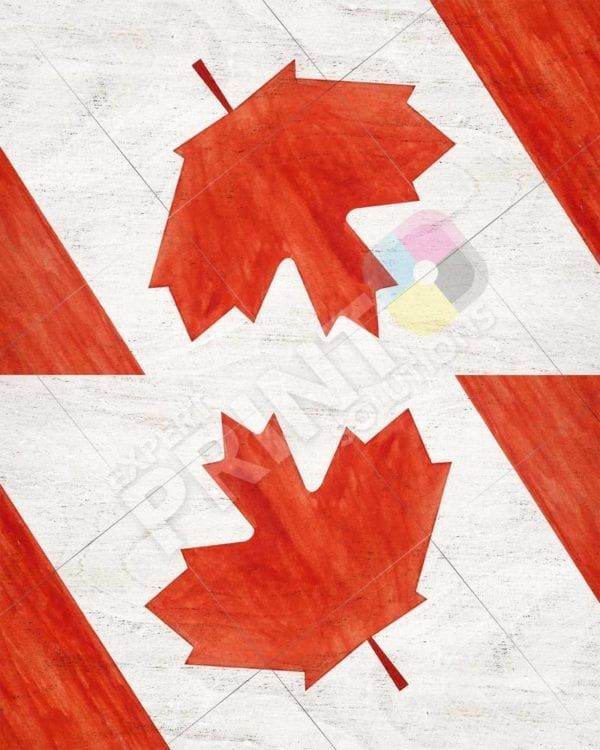 Canadian Flag on Wood Design #1 Decorative Curbside Farm Mailbox Cover