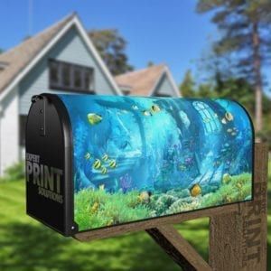 Secret City under the Ocean Decorative Curbside Farm Mailbox Cover