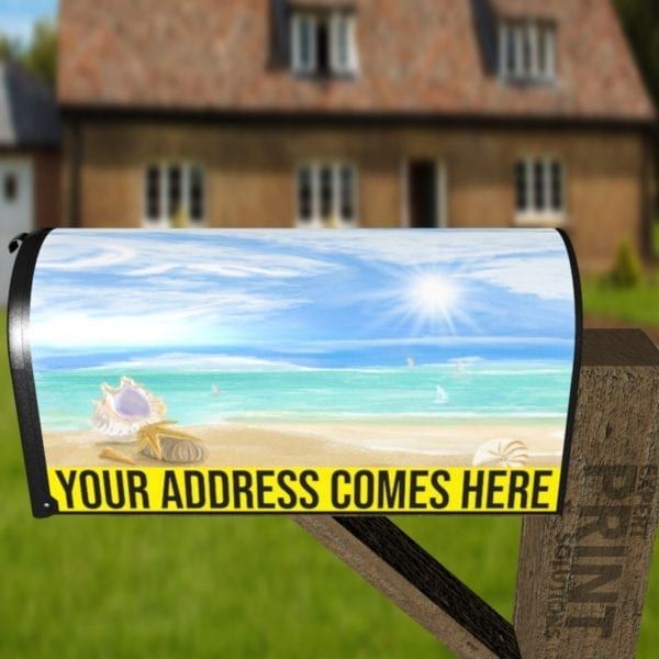 Sand, Sea, Sunshine Decorative Curbside Farm Mailbox Cover